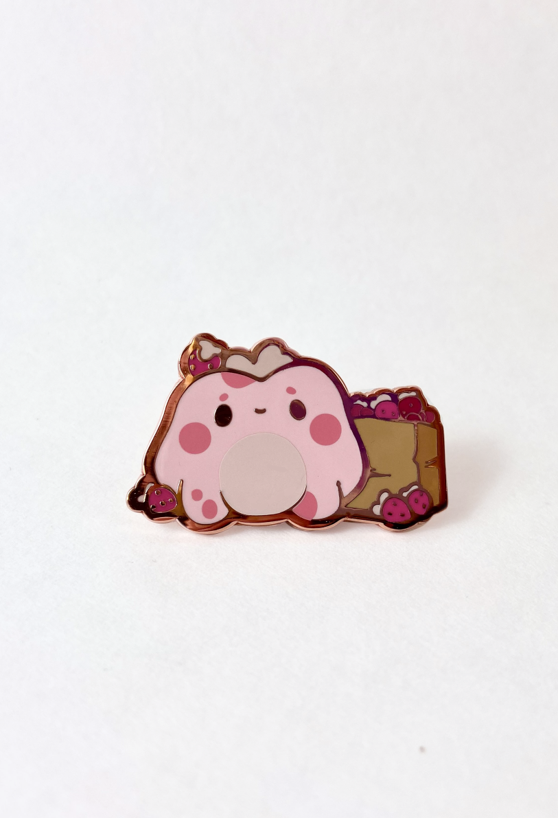 Strawberry Frog Pin