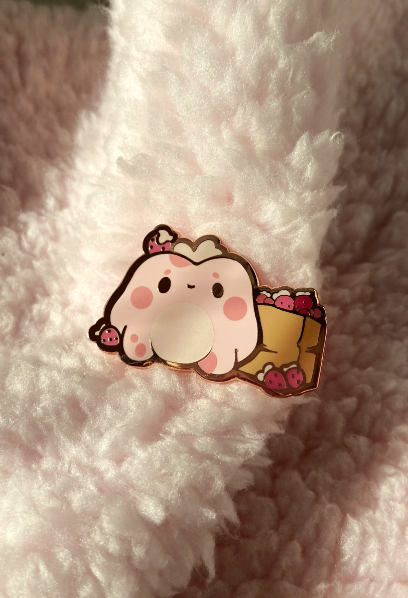Strawberry Frog Pin